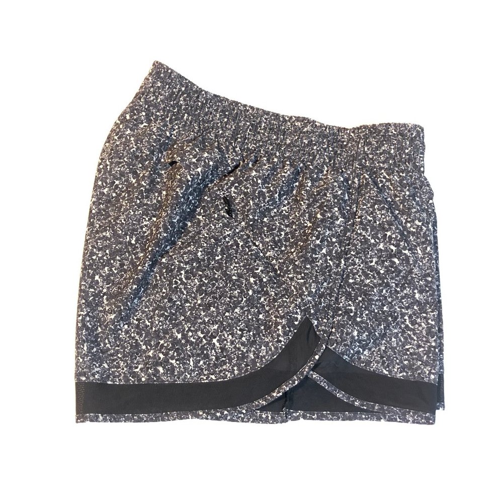 Athleta Printed Mesh Racer Run Short 4"